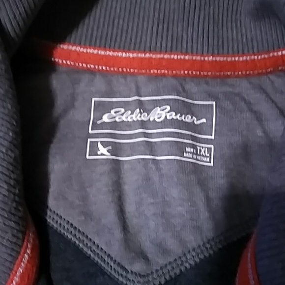 Eddie Bauer quarter Zip Pullover Sweatshirt TXL - Picture 2 of 3